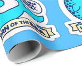 Narwhal Unicorn des Meeres Geschenkpapier (Rolleneckpunkt)