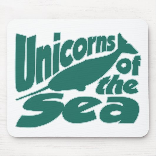 Narwhal Unicorn des Meeres Mousepad (Vorne)