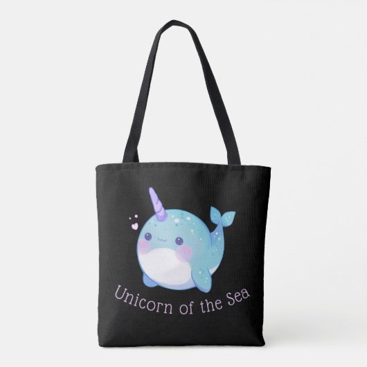 Narwhal Unicorn des Meeres Tasche (Rückseite)
