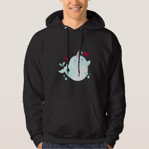 Narwhal Unicorn Liebe Herzlich Willkommen bei den  Hoodie