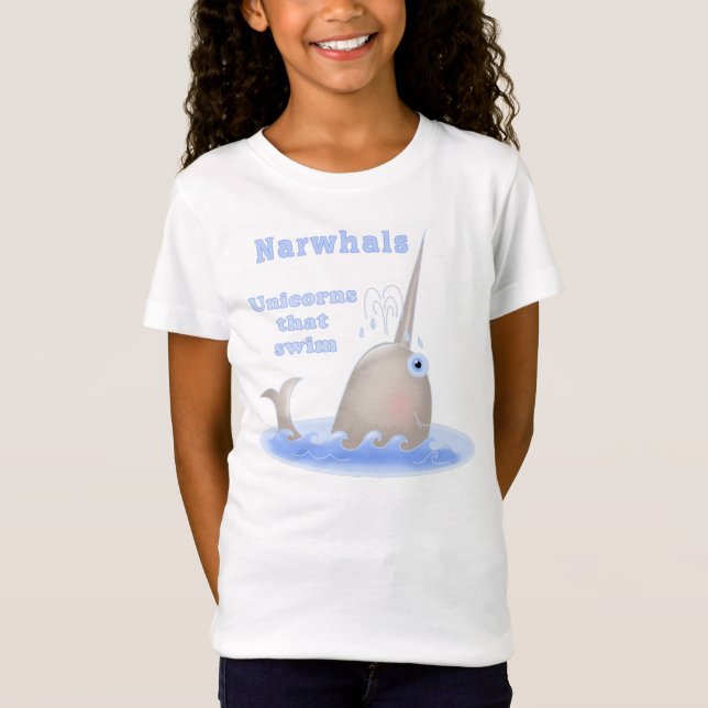 Narwhal Unicorn T-Shirt (Vorderseite)