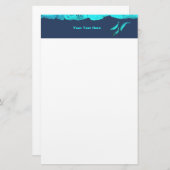 Narwhal unter dem Eis Briefpapier (Vorne/Hinten)