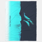 Narwhal unter dem Eis Fleecedecke (Vorderseite)