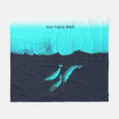 Narwhal unter dem Eis Fleecedecke (Vorderseite (Horizontal))