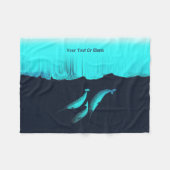 Narwhal unter dem Eis Fleecedecke (Vorderseite (Horizontal))