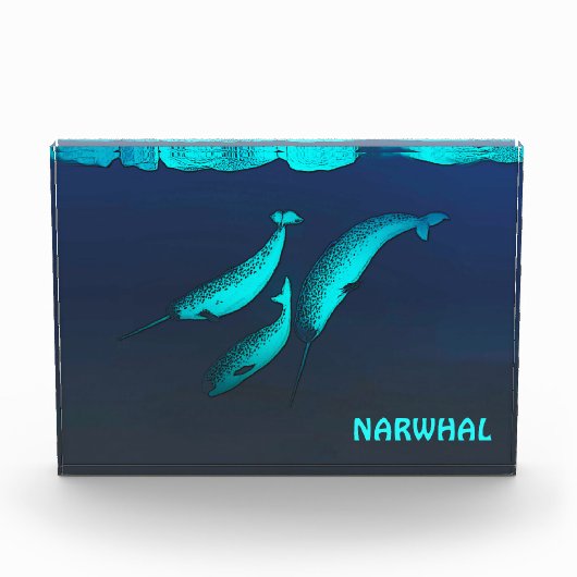Narwhal unter dem Eis Fotoblock (Vorderseite)