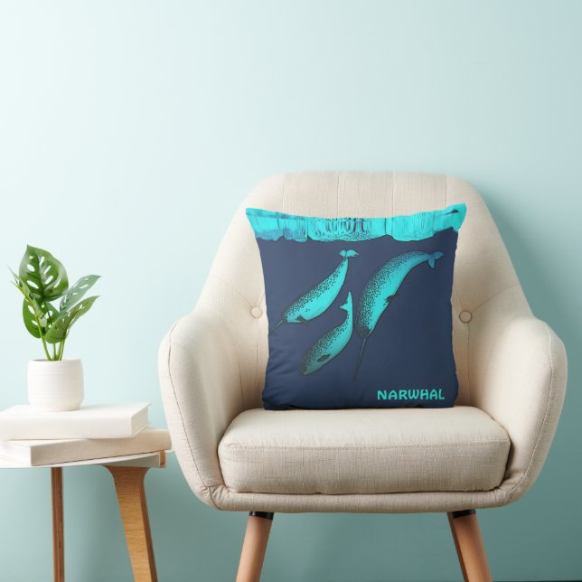 Narwhal unter dem Eis Kissen (Stuhl )
