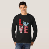 Narwhal Valentines Day Love Valentine Cute Hearts T-Shirt (Vorne ganz)