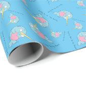 Narwhal Valentinstag Kinder Geschenkpapier (Rolleneckpunkt)