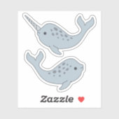 Narwhal Vinyl Stickers Aufkleber (Blatt)