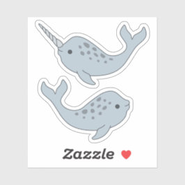 Narwhal Vinyl Stickers Aufkleber