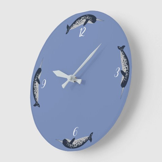 Narwhal Wanduhr (Winkel)