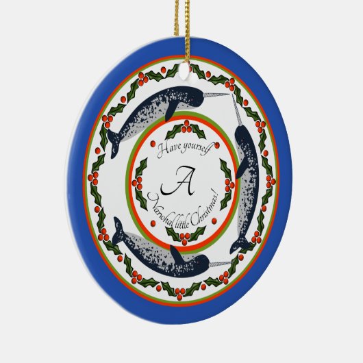 Narwhal Weihnachtsschmuck (Rechts)