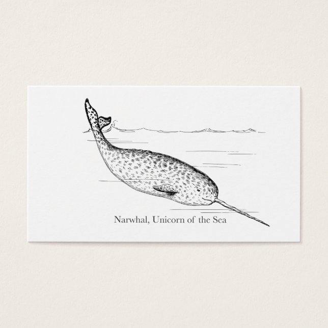 Narwhal Whale Einhorn des Meeres (Vorderseite)