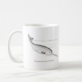 Narwhal Whale Einhorn des Meeres Kaffeetasse (Links)
