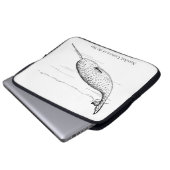 Narwhal Whale Einhorn des Meeres Laptopschutzhülle (Vorne Knopf)