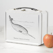 Narwhal Whale Einhorn des Meeres Metall Brotdose (Beispiel)