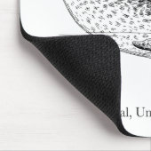 Narwhal Whale Einhorn des Meeres Mousepad (Ecke)