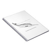 Narwhal Whale Einhorn des Meeres Notizblock (Rechte Seite)