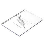 Narwhal Whale Einhorn des Meeres Notizblock (Linke Seite)