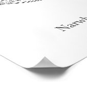 Narwhal Whale Einhorn des Meeres Poster (Ecke)