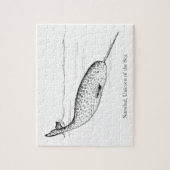 Narwhal Whale Einhorn des Meeres Puzzle (Vertikal)