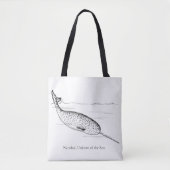 Narwhal Whale Einhorn des Meeres Tasche (Vorderseite)