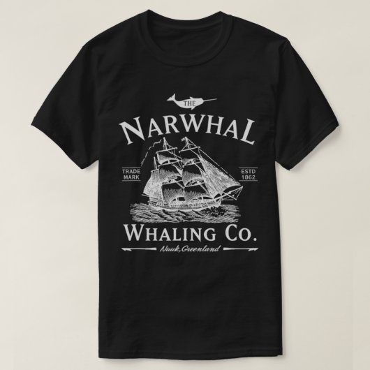Narwhal Whaling Co T-Shirt (Design vorne)