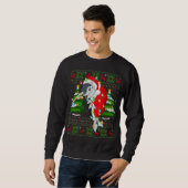 Narwhal Xmas Tree Matching Santa Narwhal Ugly Chri Sweatshirt (Vorne ganz)