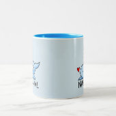 Narwhal Zweifarbige Tasse (Mittel)