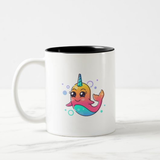 Narwhal Zweifarbige Tasse (Links)