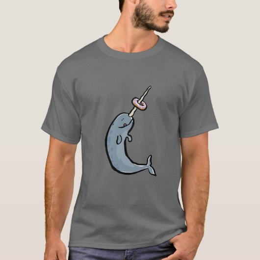 narwhale und Krapfen T-Shirt (Vorderseite)