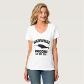 Narwhale Unicorn des Meeres T-Shirt (Vorderseite Vollansicht)
