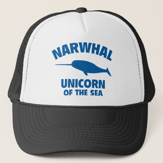 Narwhale Unicorn des Meeres Truckerkappe (Vorderseite)