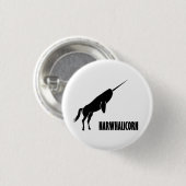 Narwhalicorn Narwhal Einhorn Button (Vorne & Hinten)
