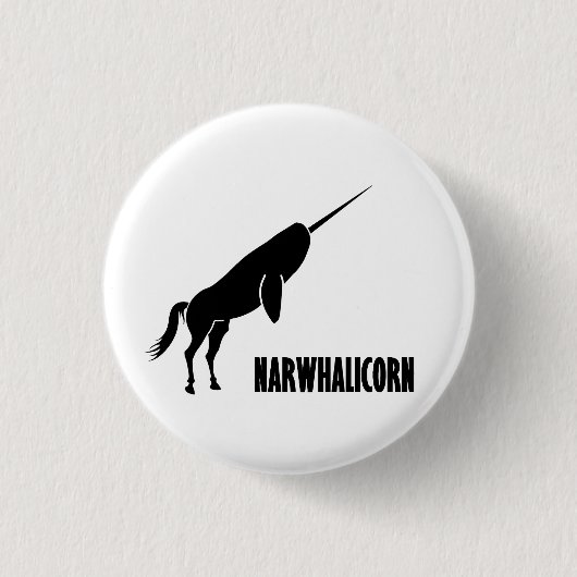 Narwhalicorn Narwhal Einhorn Button (Vorderseite)