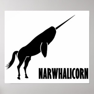 Narwhalicorn Narwhal Einhorn Poster