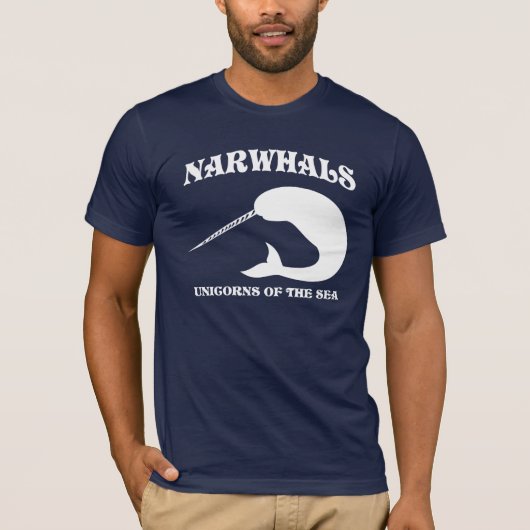 Narwhals Einhörner des Meeres T-Shirt (Vorderseite)