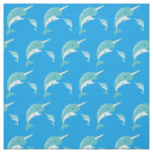 Narwhals Niedlich Cartoon Kinder Stoff (Muster)