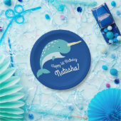 Narwhals Ocean Niedlich 1. Geburtstag Party Thema Pappteller (Party)