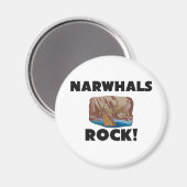 Narwhals Rock Magnet (Vorderseite/Rückseite)