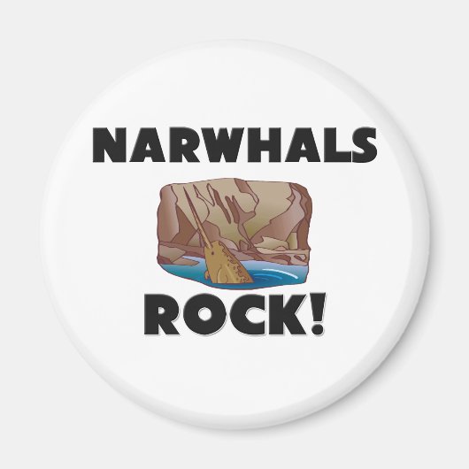 Narwhals Rock Magnet (Vorne)