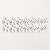 Narwhals Swim - Narwhal Pattern Whale Lover Gesche Yogamatte (Vorderseite (Horizontal))