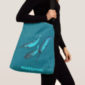 Narwhals Tragetaschen Mit Langen Trägern (Von Nahem)