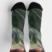 Narwhals, Vintage Marine Life Whales Ocean Animals Socken (Oben)