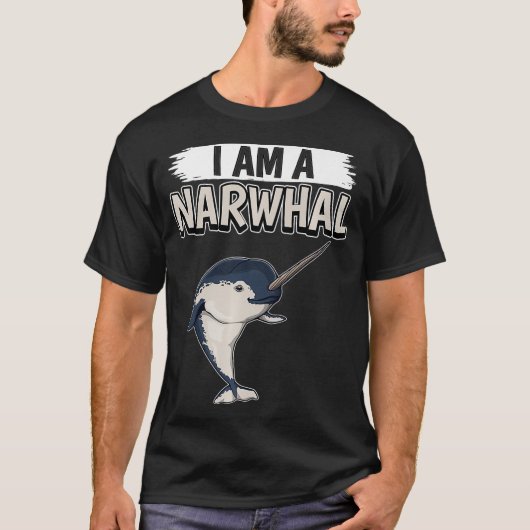 Narwhals Zitat Narwhale I Bin A Narwhal Premium T-Shirt (Vorderseite)