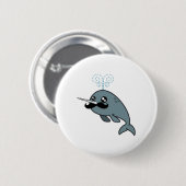 Narwhalstache Button (Vorne & Hinten)