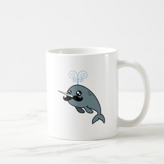 Narwhalstache Kaffeetasse (Rechts)
