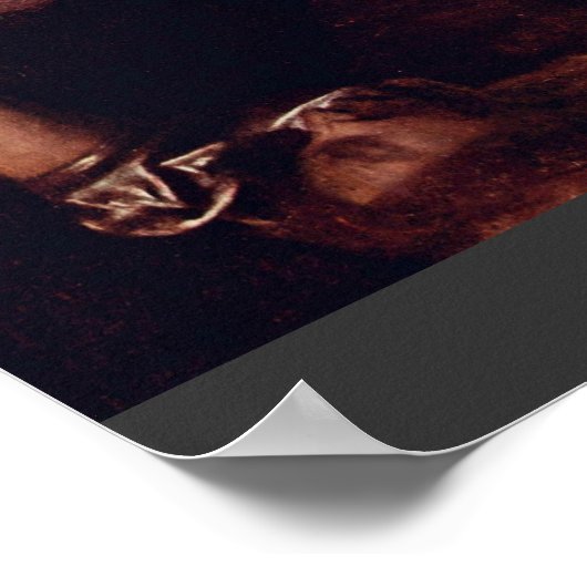 Narzis von Michelangelo Merisi Da Caravaggio Poster (Ecke)