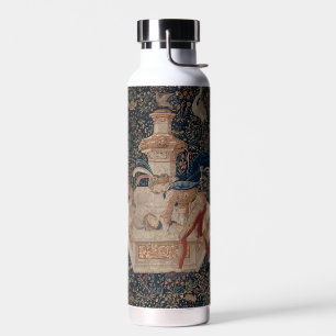Narziss am Brunnen, mittelalterlicher Teppich Trinkflasche